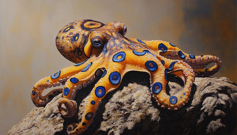 اختاپوس حلقه‌آبی (Blue-Ringed Octopus)